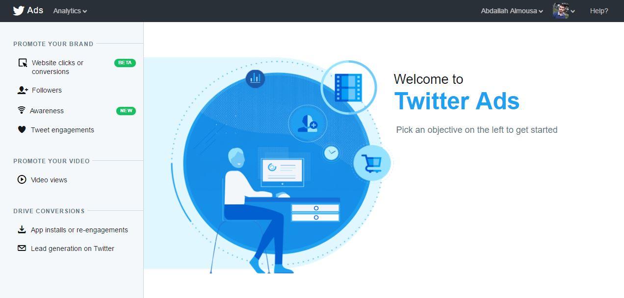 أدوات تويتر للإعلان